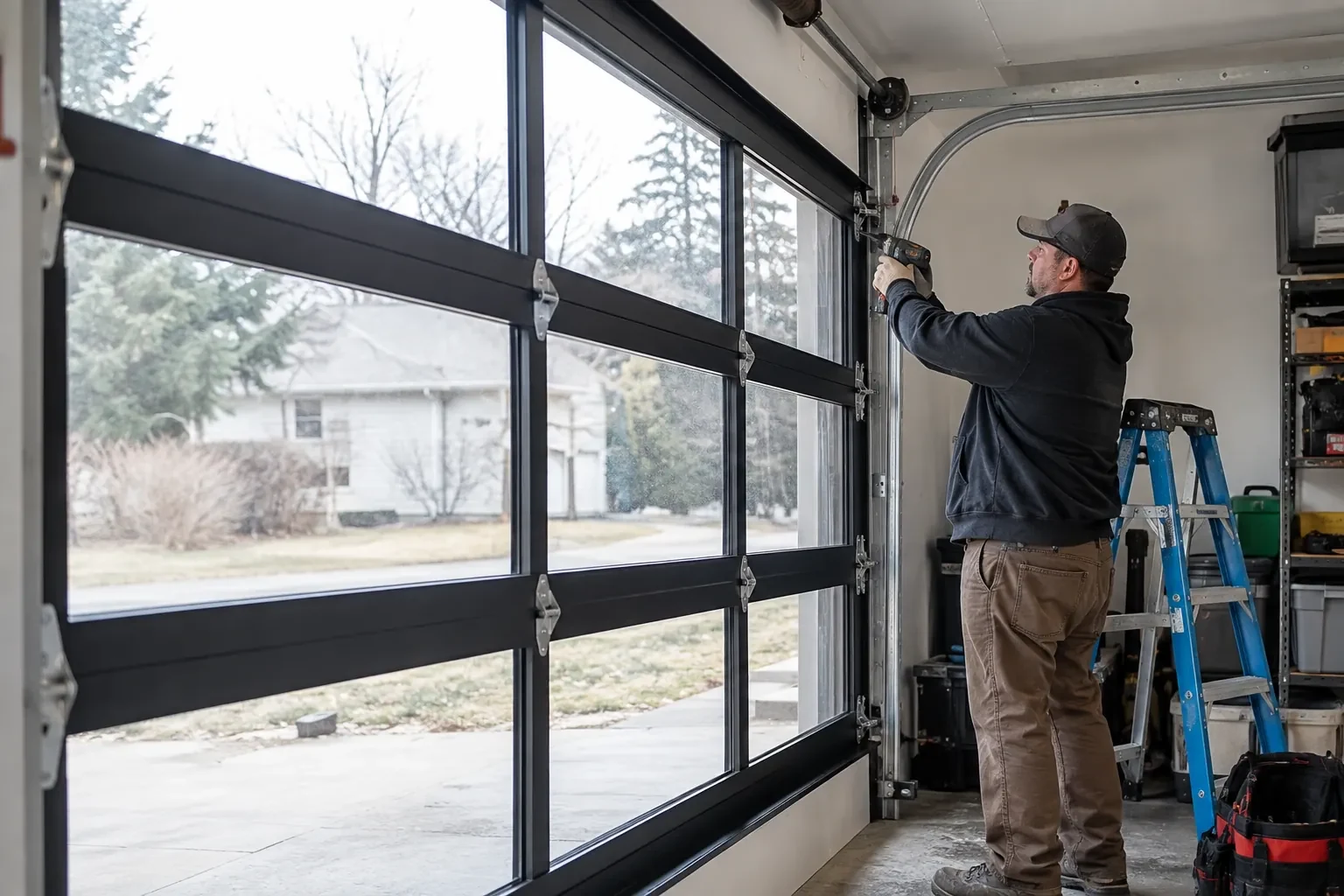 Illustrative garage doors scene — Coldwater