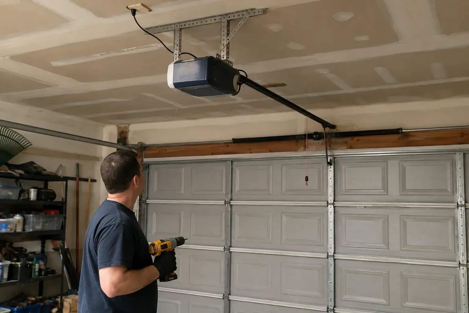 Illustrative garage doors scene — Chain-Drive Opener Repair, Oro-Medonte