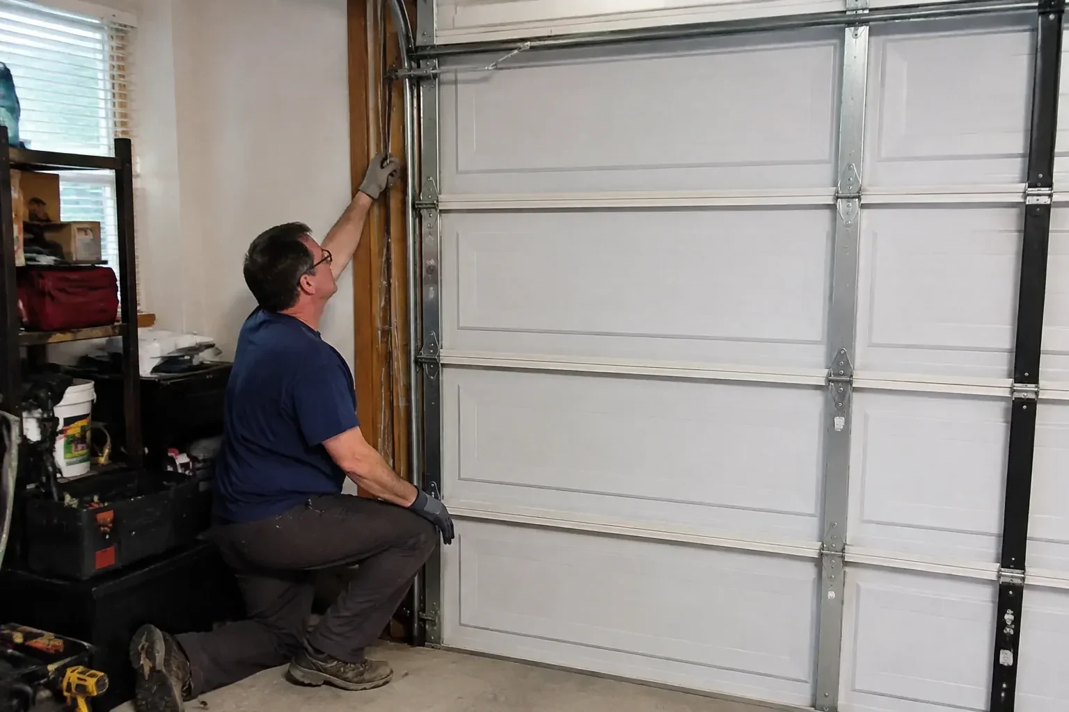 Illustrative garage doors scene; not an actual job — Garage Door Cable Replacement, Oro-Medonte